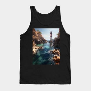 abandoned lighthouse, 3D rendered Tank Top